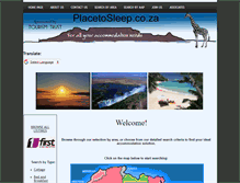 Tablet Screenshot of africa.placetosleep.co.za